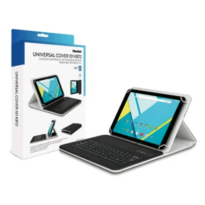 Hamlet Custodia Universale per Tablet 10.1" con Tastiera Bluetooth in Ecopelle Colore Nero
