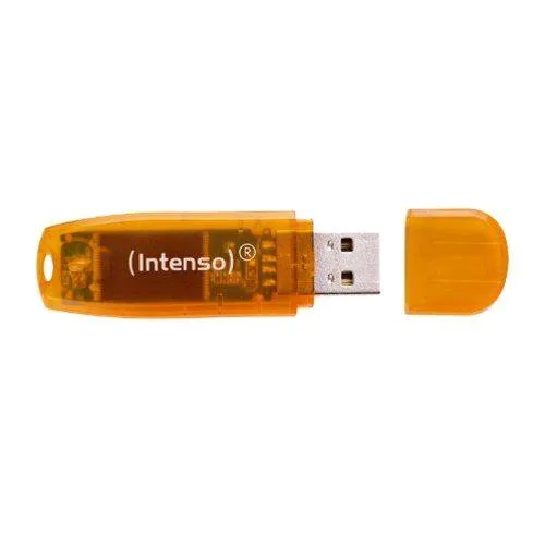 Intenso Rainbow Line Chiavetta USB 2.0 64GB Colore Arancione