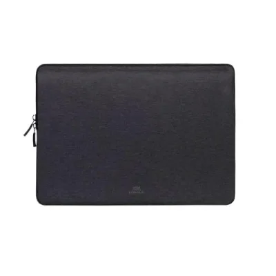 Rivacase Custodia Notebook 13" 14" in Poliestere Chiusura Zip Nero