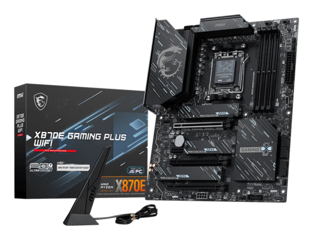 MB MSI X870E GAMING PLUS WIFI AM5 4D5 4PCIE 4M2 4SATA HD/TYPE-C ATX