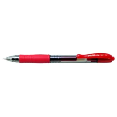 Pilot G-2 Penna Roller a Scatto Punta 0.7 mm Colore Rosso Conf. 12 Pz.