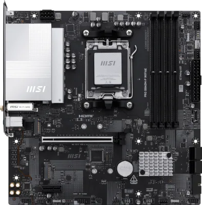 MB MSI PRO B840M-P WIFI6E AM5 4D5 2PCIE 3M2 3SATA 1DVI MATX
