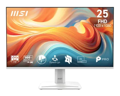 MON 24,5IPS FHD H/DP/V WH MM 144HZ MSI PRO MP251W E14A
