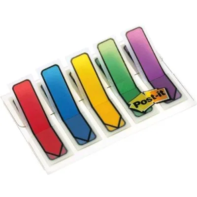 3M Post-It Index 684-ARR1EU Mini Segnapagina Freccia 5 Colori Conf 100 pz