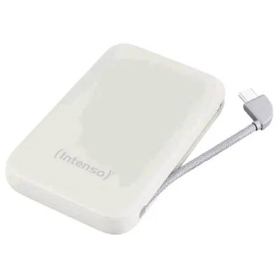 Intenso S10000 Power Bank 10.000mAh USB-C Display LCD con Cavo USB-C Integrato Beige