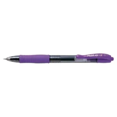 Pilot G-2 Penna Roller a Scatto Punta 0.7 mm Colore Viola Conf. 12 Pz.