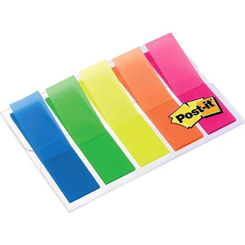 3M Post-It Index Mini Segnapagina 12mm x 43.2mm Col. Assortiti Fluo Conf 100 Pz.