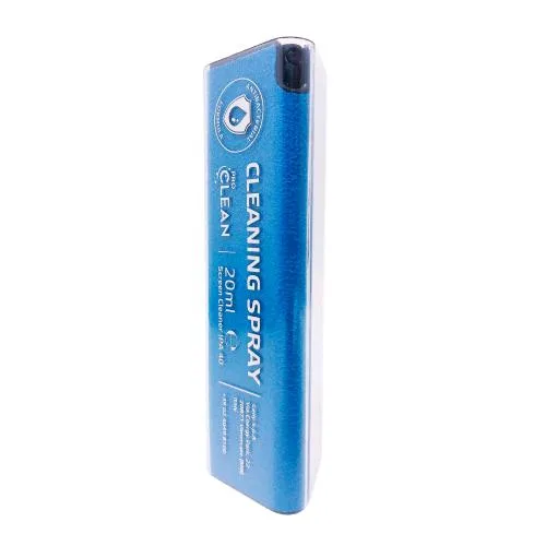 Celly Kit di Pulizia con Alcohol 100 ml e Panno in Microfibra Blu