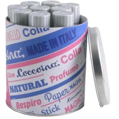 Coccoina Colla Stick da 20 g in Barattolo Bianco Conf 9 Pz.