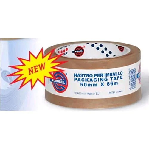 Eurocel PP31 Nastro da Imballo in PP 50MMX66MT Avana Conf 6 Pz.