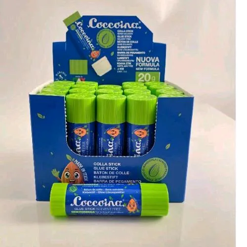 Coccoina Mandorlina Espositore Colla a Stick da 20 g Bianco Conf 20 Pz.