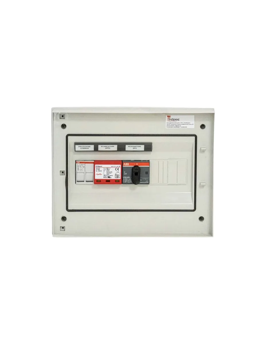 Quadro DC 1 stringa indipendente 1000V 16/32A Icierre