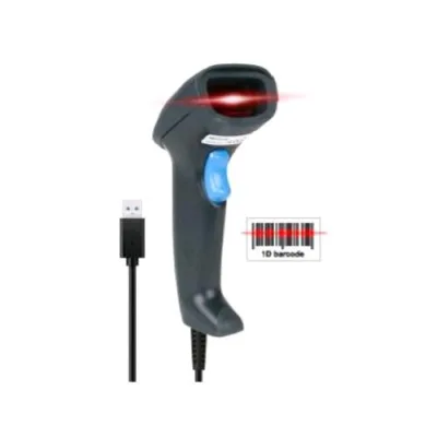 Hamlet HBCS1D10U Barcode Scanner Laser 1D USB per Codici Lineari Black