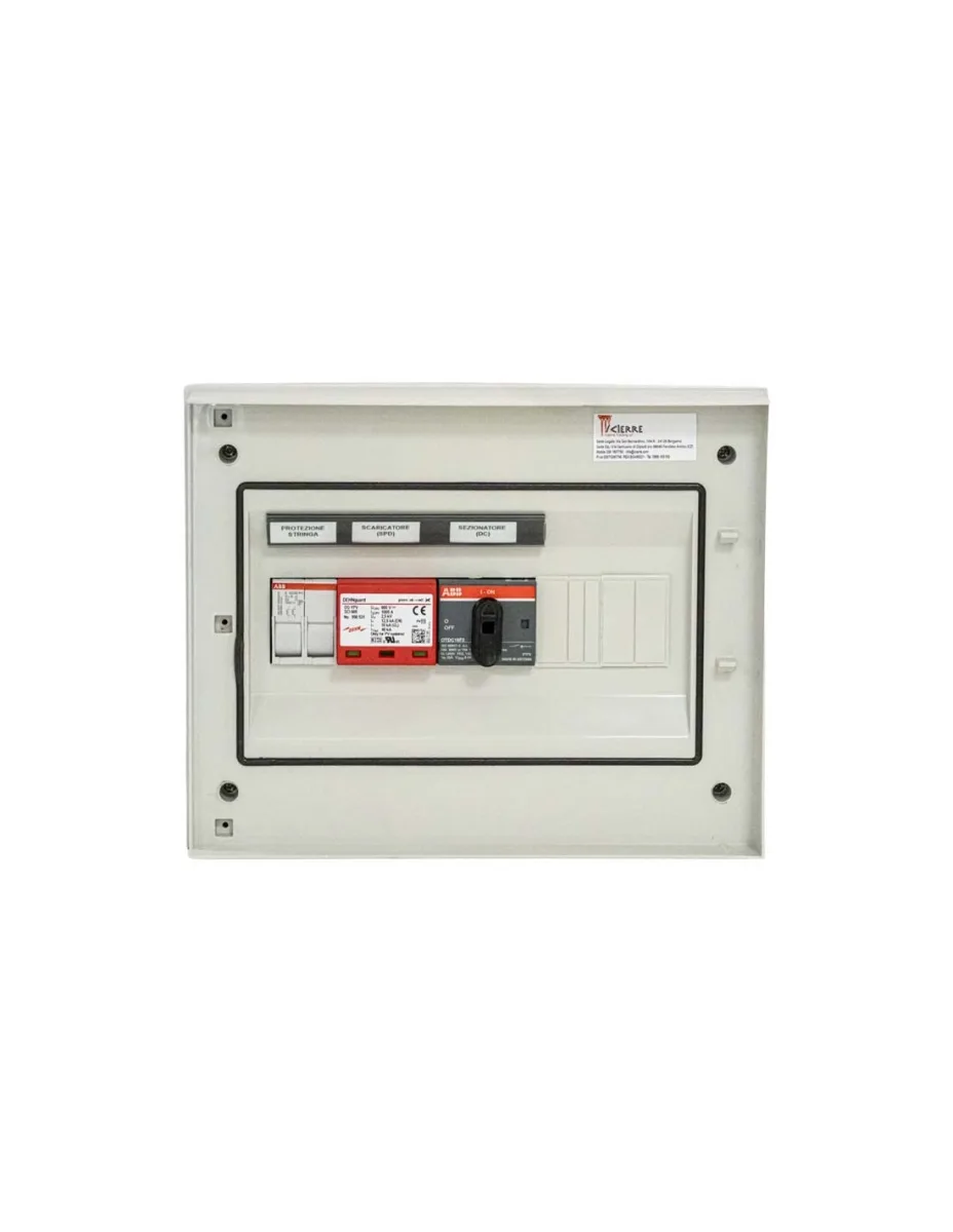Quadro DC 1 stringa indipendente 600V 16A Icierre