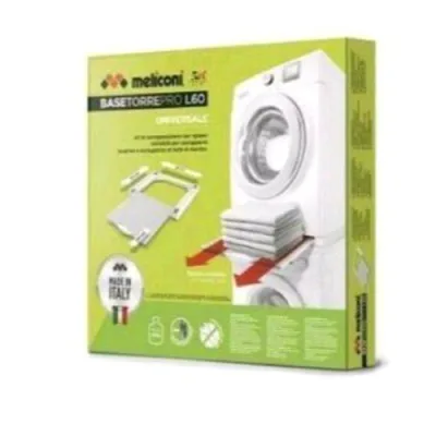 Meliconi Torre Pro L60 per Sovrappore Lavatrice e Asciugatrice con Ripiano Bianco