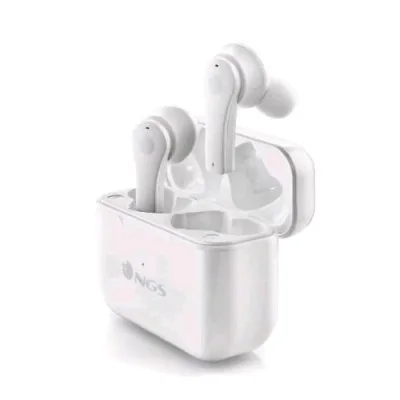 NGS Artica Bloom Auricolari On-Ear TWS Bluetooth Comandi Touch Custodia di Ricarica USB-C White