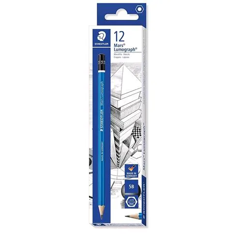 Staedtler Mars Lumograph Matita 5B Alta Qualita' e Resistenza Conf 12 Pz.