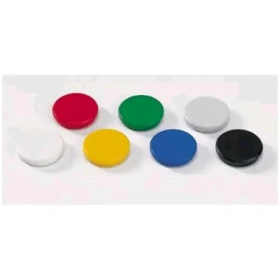 Lebez Bottoni Magnetici in Plastica Diametro 30 mm Blu Conf 12 Pz.