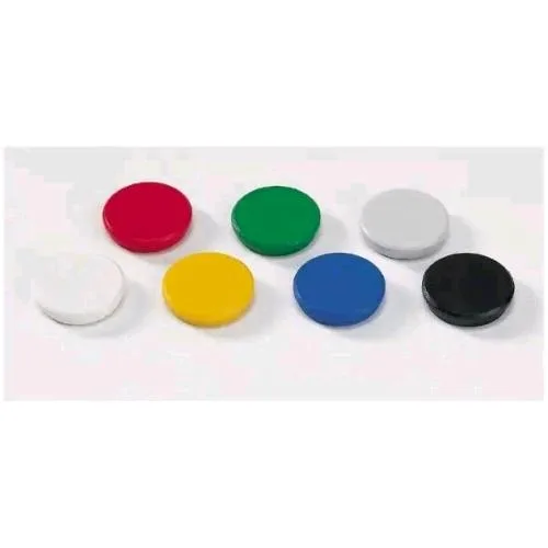 Lebez Bottoni Magnetici in Plastica Diametro 30 mm Blu Conf 12 Pz.