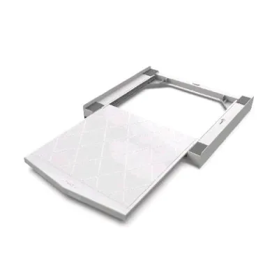 Meliconi Torre Quick Kit Sovrapposizione Lavatrice Asciugatrice in Plastica Ripiano Estraibile Bianco