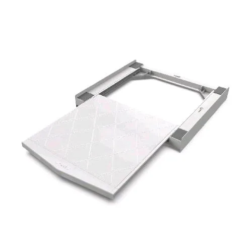 Meliconi Torre Quick Kit Sovrapposizione Lavatrice Asciugatrice in Plastica Ripiano Estraibile Bianco