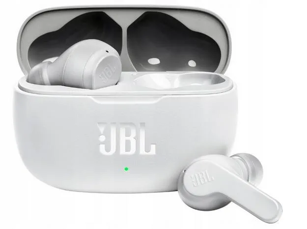 Jbl Wave 200TW Auricolari in Ear Bluetooth Deep Bass con Custodia di Ricarica Bianco