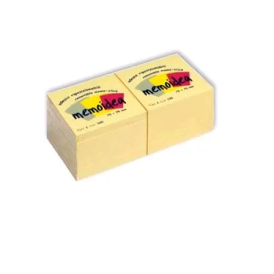 Memoidea Post It 100 Fogli 76X76 mm Giallo Conf 12 Pz.