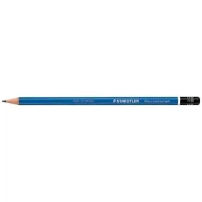 Staedtler Mars Lumograph Matita di Grafite 2H Fusto Blu+Nero Conf 12 Pz.