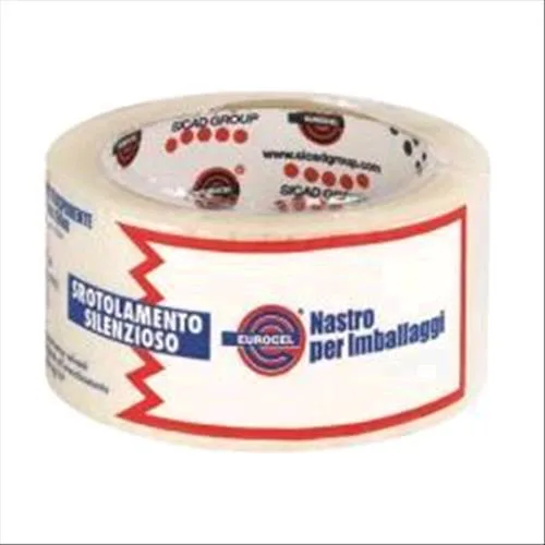 Eurocel PP36 Nastro da Imballo in PP 50MMX66MT Trasparente Conf 6 Pz.
