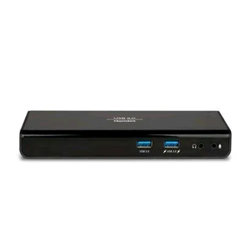 Hamlet HDOCKS300 Docking Station USB 3.0 DVI HDMI 6XUSB LAN Audio 2.1 Colore Nero