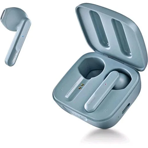 NGS Artica Move Auricolari True Wireless Bluetooth 5.3 ANC Controllo Touch con Custodia di Ricarica Azzurro