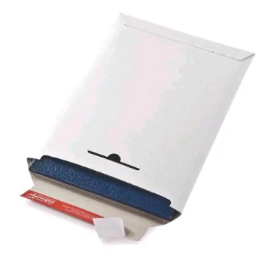 Colompac Buste in Cartone Pieno 310X445 mm Orizzontale Chiusura con Strip Bianco Conf 20 Pz.