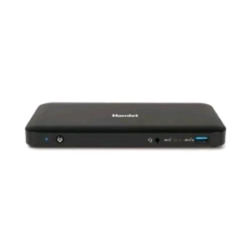 Hamlet HDOCKS600C Docking Station Power Delivery 85W Triple Display HDMI + 2XDP 4XUSB 3.1 Gen 2 USB Type-C LAN Audio