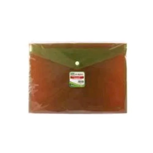 Lebez Buste con Bottone in PP 33,5X23,5 cm A4 Colori Assortiti Fluo Conf 3 Pz.