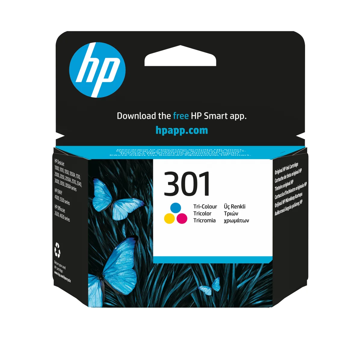 INK HP 301 CH562EE CMY DESKJET 2050 3ML 190 PAG
