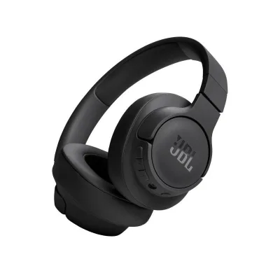 Jbl Tune 720BT Cuffie Over-Ear Bluetooth Wireless Pieghevoli e Leggere Microfono e Comandi su Padiglione con Voice Aware JBL Pure Bass Connessione Multipoint fino a 76 Ore di Autonomia Nero