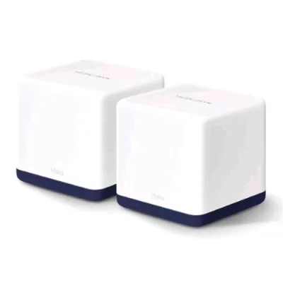 Mercusys Halo H50G (2-Pack) Router Wireless AC1900 Whole-Home Dual Band Mesh 3 Porte Gigabit x Unita' 3 Antenne Interne 2 Pz. Bianco