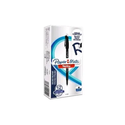 Papermate Replay 40° Anniversary Limited Edition Penna Sfera Cancellabile Inchiostro Nero Punta Media Conf 12 Pz.