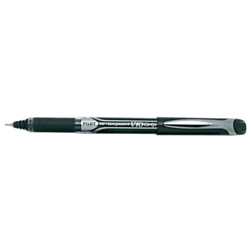 Pilot Hi-Tecpoint V10 Grip Penna Roller Punta 1 mm Colore Nero Conf. 12 pz