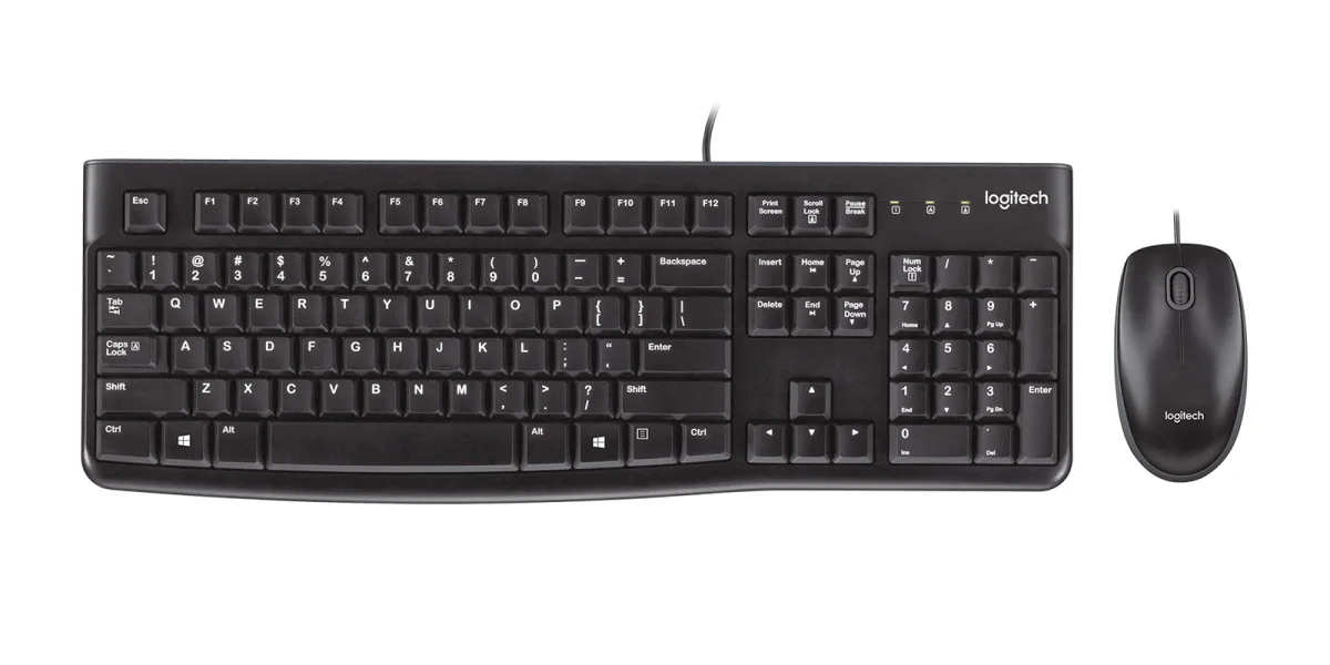 TASTIERA MK120 LOG + MOUSE NERA USB RETAIL