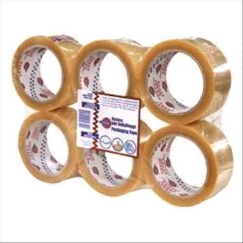 Eurocel PVC Nastro da Imballo in PVC 50MMX66MT Trasparente Conf 6 Pz.