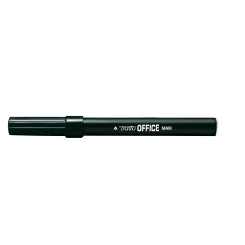 FILA Tratto Office Maxi Penna Punta in Fibra Conica Colore Nero Conf. 12 Pz.