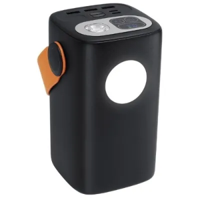 Rivacase Power Bank da 60.000mAh ai Polimeri di Litio 100 W con Supporto QC 3.0 e PD 100W, Dotato di Luce da Campeggio Integrata