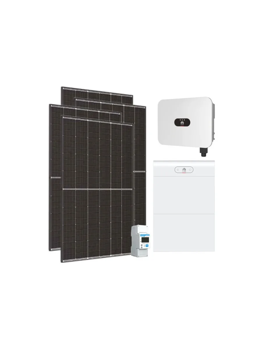Kit fotovoltaico monofase 6370W inverter 6kW LB0 Huawei batteria al litio 14kWh LUNA2000