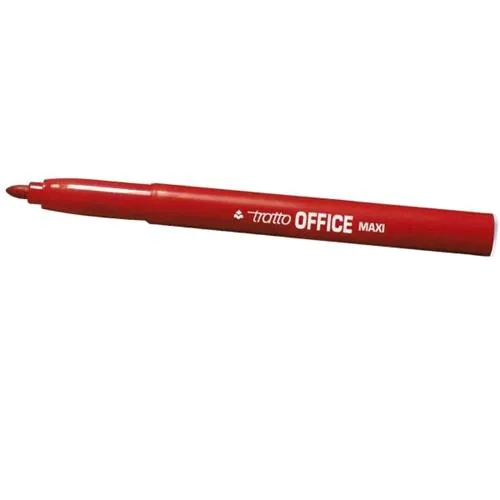 FILA Tratto Office Maxi Penna Punta in Fibra Conica Colore Rosso Conf. 12 Pz.