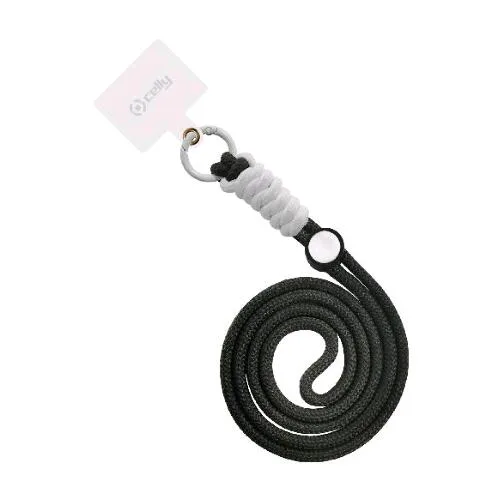 Celly Lacetnylbk Catena da Collo per Smartphone Summer Collection in Tessuto Black