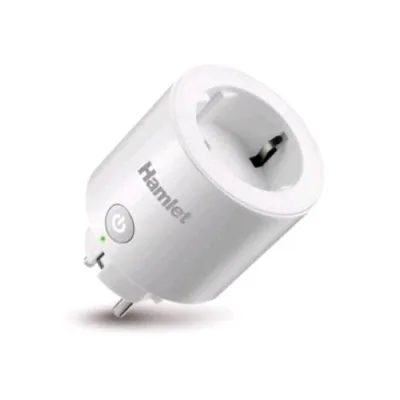 Hamlet Hiot-SPL16M Presa Intelligente Wi-Fi con Monitoraggio Consumi Compatibile con Ifttt Amazon Alexa e Google Assistant per iOS e Android Bianco