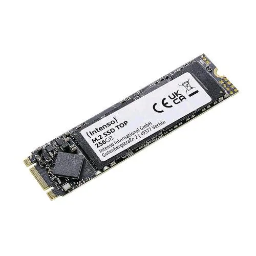 Intenso SSD Interno 256GB M2 2280 SATA III Top Lettura Sequenziale fino a 520 MB/S Scrittura Sequenziale fino a 500 MB/S