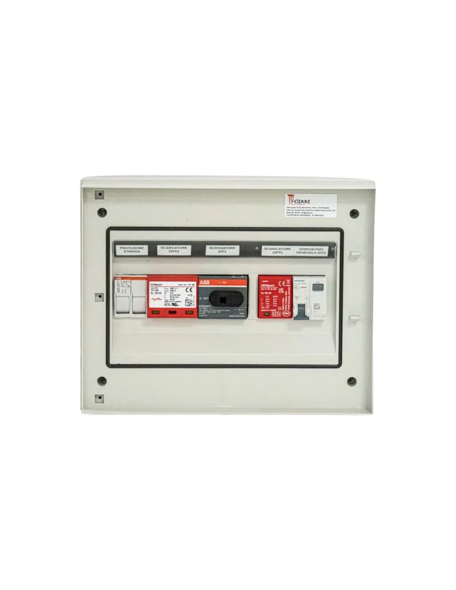Quadro total box AC/DC trifase 2 stringhe indipendenti 2IN-2OUT 1000V 32A Icierre