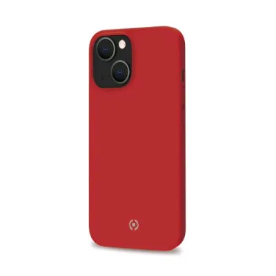 Celly Apple iPHONE 13 Cover in Silicone Liquido con Finitura Soft Touch Rosso